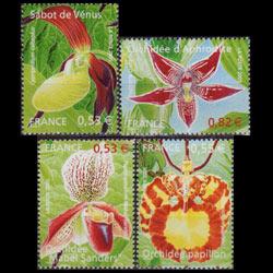 FRANCE 2005 - Scott# 3102-5 Orchids Set of 4 NH