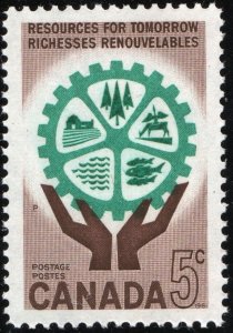 Canada SC#395 5¢ Natural Resources (1961) MNH