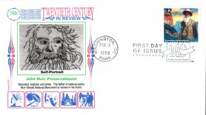 #3182j John Muir - Muir Woods Panda FDC