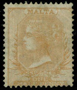 MALTA SG3, ½d buff, UNUSED. Cat £850. No WMK