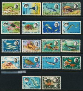 BRITISH INDIAN OCEAN TERRITORY (BIOT) 16-33 MINT LH FISH