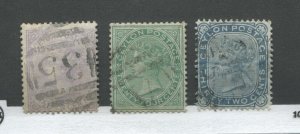 Ceylon QV 1872-77 16 to 32 cents used