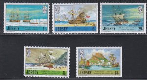 Jersey # 426-430, Admiral D'Auvegrne, Mint  NH, 1/2 Cat.