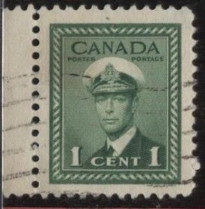 Canada 249 (used) 1c George VI, green (1942)