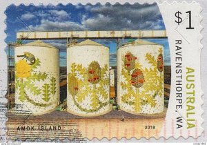 AUSTRALIA 2018 $1 Multicoloured, Silo Art-Ravensthorpe, Western Australia Die...