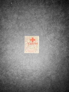 Stamps Tahiti Scott# B2 hinged