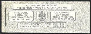 1953 Canada QEII Karsh #BK43 Complete BILINGUAL Booklet VF-NH CV $20.00-