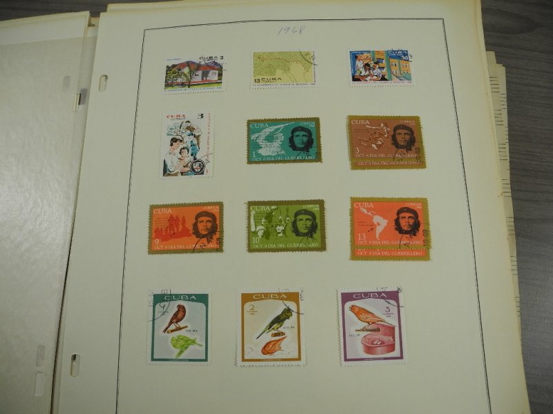 CUBA, 100s & 100s of Stamps mostly hinged on Scott pages