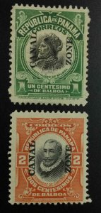 MOMEN: US STAMPS CANAL ZONE #55-56 MINT OG H LOT #53034