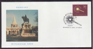 Hungary Millennium 2000 U/A FDC BIN