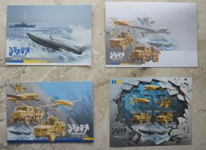 2024 war in Ukraine,  set of stamp block Weapons of Victory. Made in UA, MNH