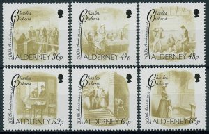 Alderney 2012 MNH Writers Stamps Charles Dickens Oliver Twist People 6v Set