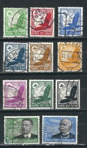 Germany C46-56 Mi 529-39x Used  VF 1934 SCV $76.50