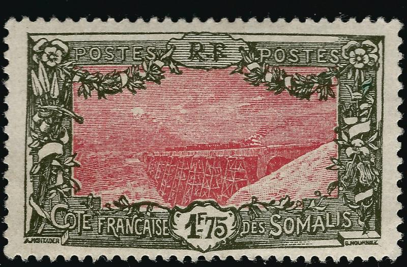 Somali Coast Sc #115 VF Mint OG hr French Colonies are Hot!