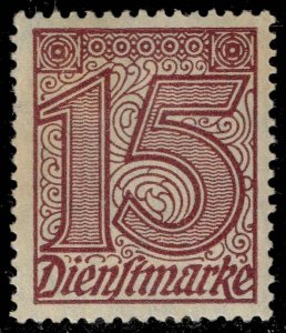 Germany #O4 Numeral; Unused