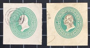 US Stamps- SC# U159 - U160 - Used - SCV - $20.00