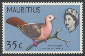 Mauritius SC# 284 MLH (confirmed wmk upright) Birds see details/scans 