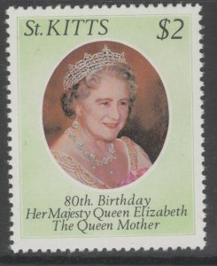 ST.KITTS SG48 1980 QUEEN MOTHER MNH