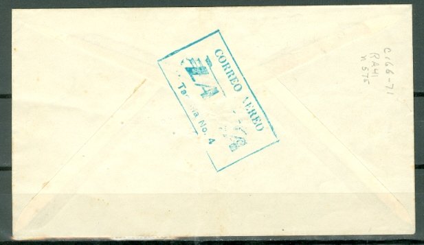 COLOMBIA 1950 LANSA FIRST DAY of SERVICE COVER..VERY NICE