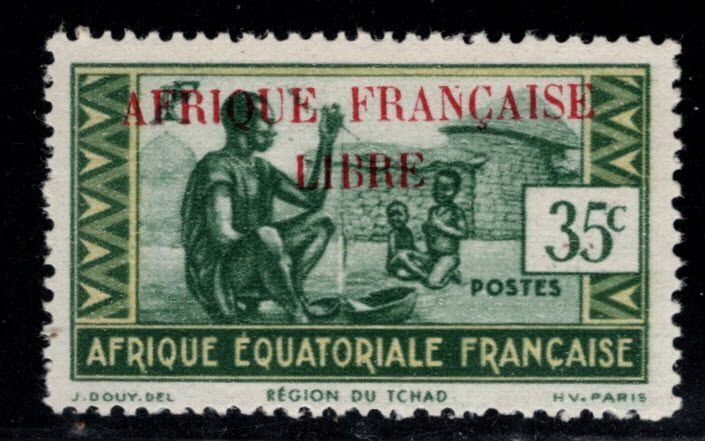 French Equatorial Africa Scott 93 MH* 1940 stamp