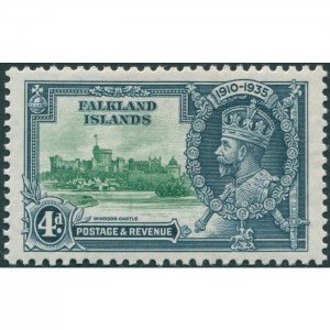 Falkland Islands 1935 4d green & indigo Jubilee SG141