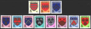 Jersey. 1981. 242A-52A. Coats of arms. MNH.