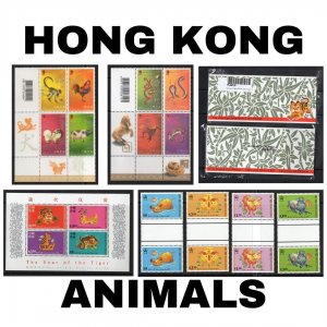 Thematic Stamps - Hong Kong - Animals - Choose from dropdown menu