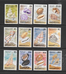 SHELLS - MALDIVES #1848-55 MNH