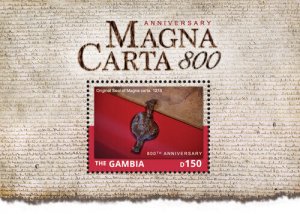 Gambia 2015 - Magna Carta 800th Anniversary - Souvenir sheet - Scott #3659 - MNH