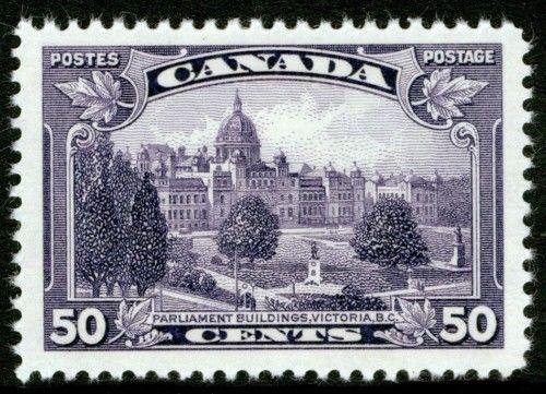 CANADA SG350, 50c dp purple, NH MINT. Cat £25.