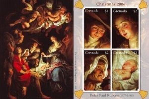 Grenada - 2006 - Christmas 2006 Peter Paul Rubens - Sheet Of 4 - MNH