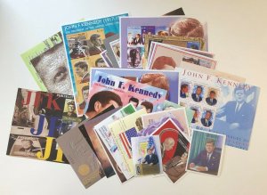 Special Unit! President John F. Kennedy History - 17 Sheets Stamps & 11 S/S MNH