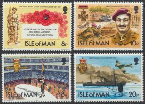 Isle of Man MNH   Sc 201 - 204   SG 205-208  British Legion 1981 see scan