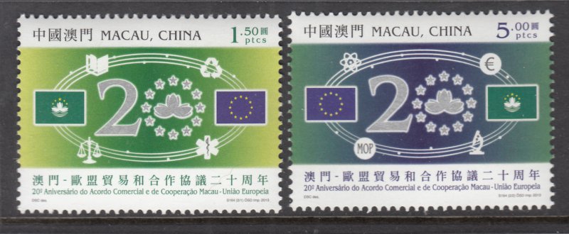 Macau 1406-1407 MNH VF