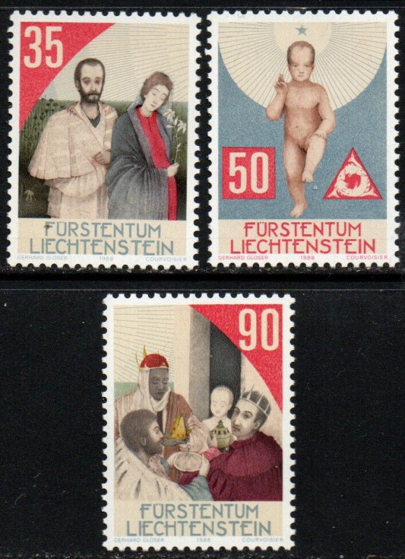Liechtenstein Sc #895-897 MNH
