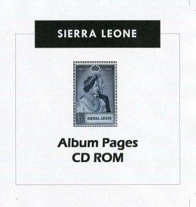 Sierra Leone CD-Rom Stamp Album 1859-2016 Album Pages Classic Stamps Illustrated
