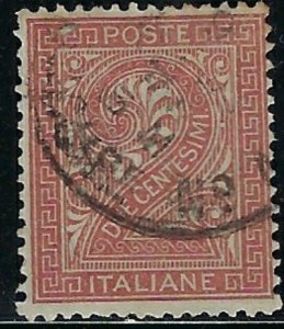 Italy 25 Used 1865 issue (ak4020)
