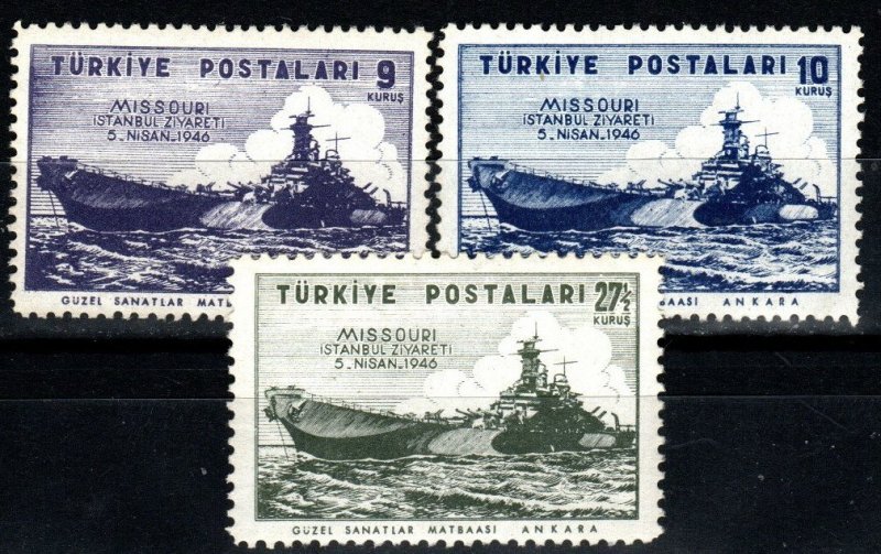 Turkey #940-42 F-VF Unused CV $3.15  (X5076)