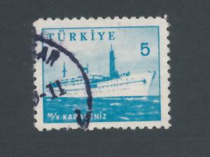 Turkey 1959 Scott 1443 used - 5k, Karadeniz, ship