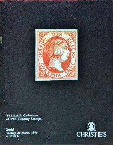 Auction Catalogue E.A.P. Collection of 19th Century Stamps