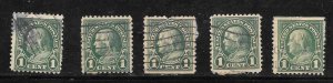 #552 Used 5 Stamps 10 Cent Lot (my1) Collection / Lot