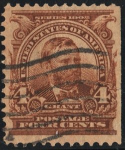 SC#303 4¢ Grant Single (1903) Used