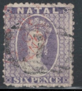 Natal 1864 Queen Victoria 6p Scott # 16 Used