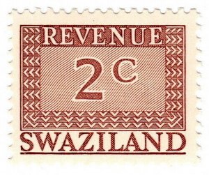 (I.B) Swaziland Revenue : Duty Stamp 2c