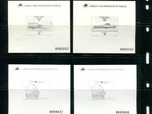 Portugal 1987, 1988 black proofs  Mint VF NH