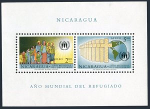 Nicaragua C452-C453,C453a,MNH. Mi 1257-1258,Bl.54. World Refugee Year WRY-1960.