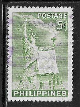 Philippines 572, 5c Statue of Liberty, used, VF