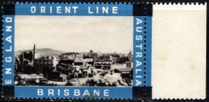 1930's Australia Poster Stamp The Orient Steam Navigation Company Brisba...