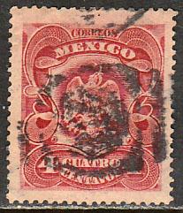 MEXICO 306, 4cents EAGLE COAT OF ARMS. USED. F-VF.. (203)