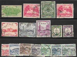 Pakistan used Stamps.   Nice group